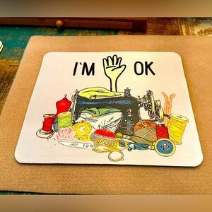 Hand Pressed Mouse Pad!  Brand New!